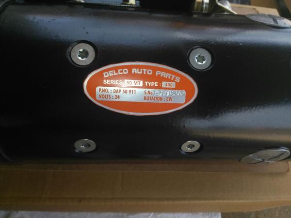 SELF STARTER MOTOR ASSEMBLY / Make : Delco / Volt : 24V / Series : 50MT / Type : 400 / Part Number : DAP 50 911 /
