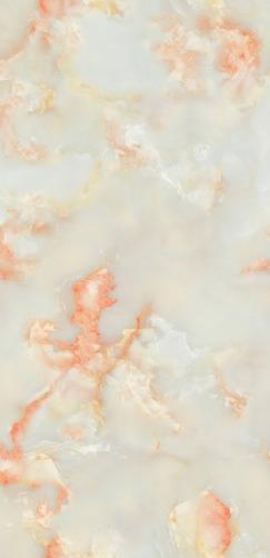 Polished glazed vitrified tiles- End_Flora Flamingo