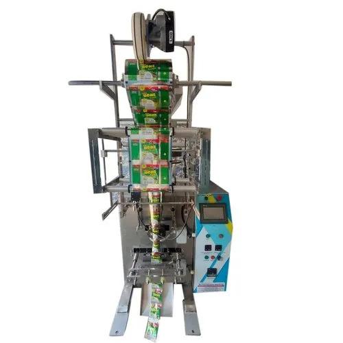 Automatic Pouch Packing Machine without Air Compressor Model Application:Suitable for packaging various kinds of puffed food, shrimp bars, candies, peanuts, popcorn, rice, and such materials in grain or pieces.