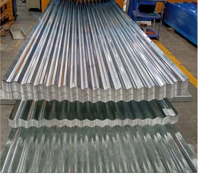 Usage/Application	Residential & CommercialThickness Of Sheet	0.50 mmMaterial	Galvanised IronSurface Treatment	GalvanisedLength	12 ftCountry of Origin	Made in IndiaBrand	JSWALL TYPES OF CORRUGATED SHEETS AVAILABLETHICKNESS- 0.20MM TO 0.80MMBRAND - JSWALL TYPES OF CORRUGATED SHEETS AVAILABLETHICKNESS- 0.20MM TO 0.80MMBRAND - JSW