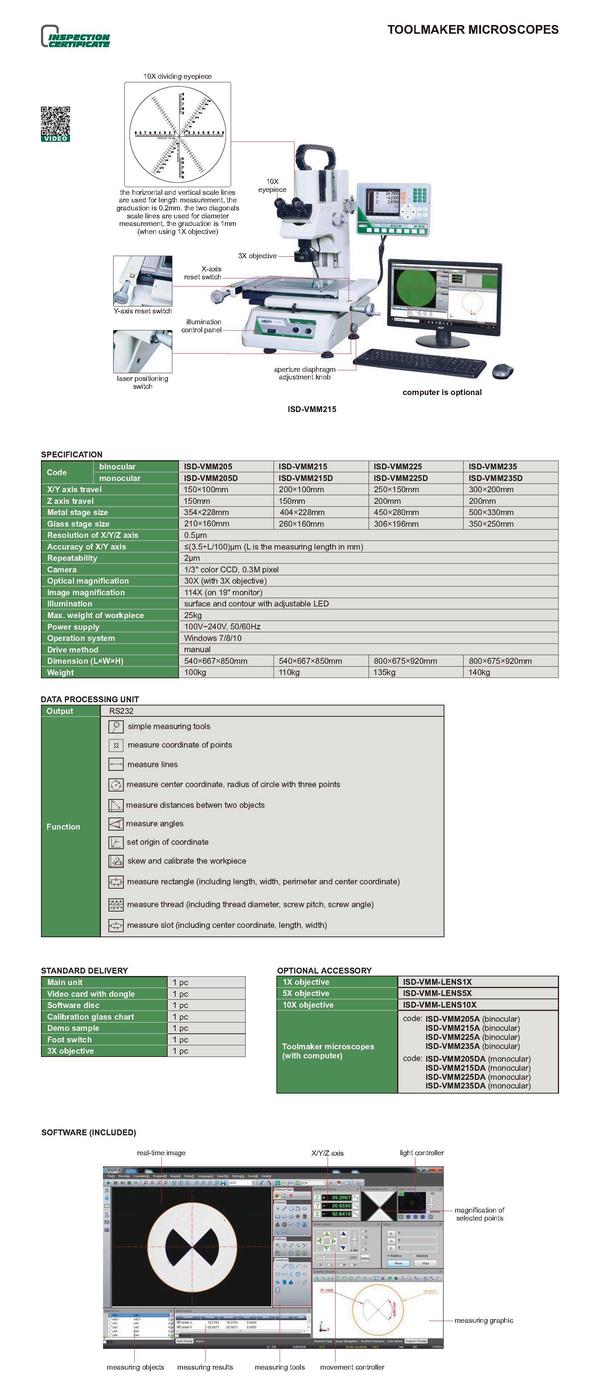 Tool Maker's microscopes are multipurpose measuring devices that are generally used for the examination and measurement of small mechanical and electrical parts or tools. These microscopes are used to view and measure linear distances, thread pitch, thread angles, tool edges, tool wear surfaces etc.
