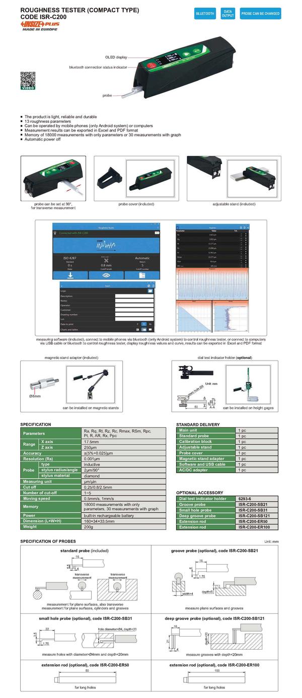 Roughness meters, also called 