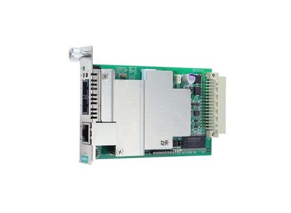 ● LFP (Link Fault Pass-Through) and FEF (Far End Fault) ● Supports store-and-forward mode and pass-through mode ● Auto-negotiation ● Supports IEEE 802.3AH OAM protocol ● Plug and play ● Hot-swappable ● IP-based remote management ● Supports WDM type modulesProduct categoryMedia Convertersub-categoryEthernet to Fiber ConverterPartner nameMoxaSeries nameCSM-400 SeriesAttributesEthernet Port1Fiber Port1Media Converters Type	Ethernet-to-Fiber	Ethernet Interface	1 10/100BaseT(X) Ports(RJ45 connector)	Fiber Port	1 100BaseFX Ports(multi-mode ST connector)PoE Ports	–	Combo Ports	–	Input Voltage	12 VDCIP	–	Mounting	–	Dimensions	86.8 x 124.3 x 21 mm(3.42 x 4.89 x 0.83 in)Weight	115 g (0.25 lb)	Housing	–	Operating Temperature	-40 to 75°C (-40 to 167°F)Warranty Period	5 years