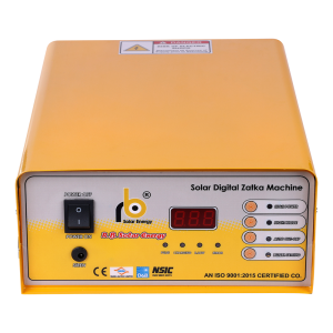 RB Solar is a leading manufacturer of Digital Solar Zatka Machine, registered as 302/2-76 in Ahmedabad and licensed by the Government.We are a manufacturer from Gujarat, India. We mainly deal in Agriculture, Business, Housing, Temple, Business, Bank, etc. We are engaged in providing Zatka machines with applications.The zatka machines offered byare manufactured using advanced materials and advanced technology under the guidance of experts. Our Zatka machines are electronic products that are appreciated for their high tensile strength, durability, ease of use and trouble-free operation.We are the best manufacturer of Single Phase Motor Starter and Solar Zatka Machine in India.