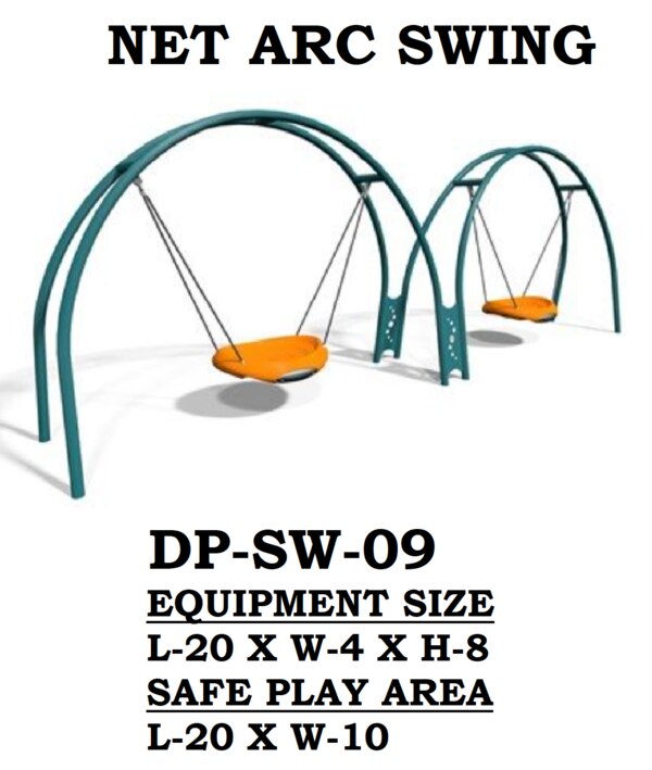 EQUIPMENT MANUFACTURE WITH LLDPE, GI PIPE & SHEET, POWDER COATING, SWING BEARING ASSEMBLIES RUBBER COATED SWING CHAINS, LLDPE SWING SEATS.