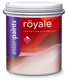 Luxury is just a brushstroke away with Royale Luxury Emulsion. It’s the only paint emulsion in India equipped with a Teflon surface protector, making it easily washable and highly durable. It is a non-toxic, lead-free, low VOC, and odorless paint that protects the walls from tough stains & harmful bacteria.PRODUCT CODE 030 Royale Luxury Emulsion Asian Paints Royale Luxury Sheen Emulsion is an exquisite emulsion paint that provides a luxurious finish and a silky glowing appearance to your walls.PRODUCT BENEFITS Green Assure The promise of Green Assure from Asian Paints implies that this product conforms to strict international environmental and safety standards. Low VOC standards and the absence of any harmful chemical results in a very low odor. TeflonTM Surface Protector TeflonTM Surface Protector fortifies your walls against tough stains, increases durability, and reinforces the strength of the paint film. With this quality accreditation of Teflon, Royale is comparable to the best interior emulsions across the world. Teflon Surface Protector has enhanced stain resistance that protects your walls from all kinds of stains. The toughest household stains like turmeric and ink are reduced to a large extent, while water-based stains like tea, coffee, etc are completely removed. Anti- Bacterial and Anti-Fungal Shield Royale Luxury Emulsion is designed to prevent fungal growth on walls. It also offers a unique anti-bacterial shield that kills ≥ 99% of microorganisms as per Japanese Industrial Standard Z - 2801.WASHABILITY: Best in classHOW TO APPLYPRE PAINTING STEPSPLASTER New masonry surfaces must be allowed to cure completely. It is recommended to allow 28 days as the curing time for new masonry surfaces. CLEANING Surface should be free from any loose paint, dust, or grease. Growths of fungus, algae, or moss should be removed by wire brushing and water. In case of areas having excessive dampness use Asian Paints DampBlock to limit further dampness. When the underlying surface exhibits chalkiness, despite thorough surface cleaning, use Asian Paints Exterior Sealer. FILLING FOR CRACKS For filling cracks up to 3mm use Asian Paints Crack Seal. FILLING FOR HOLES & DENTS In case of dents and holes use Asian Paints Acrylic Wall Putty or white cement and fine sand in a ratio of 1:3 For interior surfaces or substrates that are subjected to continuous seepage or dampness, kindly use Asian Paints SmartCare Damp Block before the top coat application.PAINT APPLICATION PROCESS1) Use Emery paper 180 to remove loose particles2) Apply 1 coat of Asian Paints Decoprime Wall primer (DCP ST/WT), for best results use Royale Matt Wall Basecoat as primer. Allow 6-8 hours to dry3) Fill dents with thin coats of Asian Paints Acrylic Wall putty. Allow drying for 4-6 hours. Sanding with Emery Paper 180 and wipe clean.4) Apply another coat of Asian Paints Decoprime Wall Primer (DCP ST/WT), for best results use Royale Matt Wall Basecoat as primer. Allow 6-8 hours of drying time. Sanding with Emery Paper 320 and wipe clean.5) Mix 400-500 ml of water with 1 liter of Royale Luxury Emulsion. Apply 2-3 coats with 3-4 hours between each coat. For deep shades, apply an additional layer of Royale Luxury Emulsion.VOC CONTENT Asian Paints Royale Luxury meets the LEEDS VOC criteria as per Indian Green Building Council version 1.0 as tested at Shriram Institute for Industrial Research. Tested for Royale Luxury White (shade code 0908)POST PAINTING CARE The Golden rule for removing any wall-stains is to remove them immediately. Remove all dirt using a clean cloth or duster. Always remove dirt from top to bottom, this helps in avoiding loose dirt to smudge the walls. For regular household stains like pencils, tea, coffee, crayons, etc, use a 5% soap/ detergent solution. Use a sponge to remove the stains. In case of tough stains like turmeric, or sketch pen, use a mild detergent solution (e.g. Pril, Vim Liquid, etc) for cleaning the stains. TECHNICAL DETAILS a. Drying time: Surface dry time 30 min b. Sheen levels: 8 - 14 at 60 deg GH c. Flashpoint IS101/1987 Part 1, Sec 6: NA d. Stability of thinned paint: To be used within 24 hoursPRECAUTIONS Do not apply when the ambient temperature is less than 10°C or if the temperature might drop to this level within 4 hrs of application. Do not over-thin or over-extend the brush. Tint using Asian Paints machine colorants only Stir well and strain before use. Tinted paints need thorough shaking immediately after tinter addition as well as before use.SAFETY FEATURES Kindly refer to the MSDS for Asian Paints Royale Luxury Emulsion which gives detailed information on safety measures while handling the paint, which is available on request. Store the container with the lid tightly closed in an upright position, in a cool, dry place Keep out of reach of children and away from eatables. May be harmful if swallowed. In case of ingestion seek immediate medical attention. Wear eye protection during application. In case of contact with eyes, rinse immediately with plenty of water and seek medical advice. In case of skin contact immediately wash the skin with soap and plenty of water. Get medical attention if irritation develops or persists. Do not breathe vapor or spray. Wearing a suitable nose pad during sanding and surface preparation is recommended to avoid dust inhalation. Do not pour leftover paint down the drain or in water courses. In the event of spills, contain spillage using sand or earth. No added Lead, Mercury, or Chromium compounds