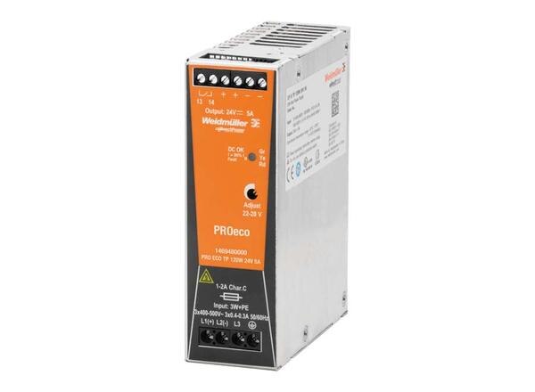  ● Input : 1 – Phase ● Output : 12 VDC-10 A ● Output Power :120W ● High performance and flexibilityProduct categoryPower SuppliesPartner nameWeidmullerSeries namePROecoAttributesOutput Voltage (V DC)12Output Current (A DC)10Output Power (Watt)120AC Input Type1-Phase
