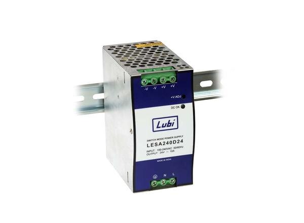  ● Standard DIN-Rail Mount ● Universal AC Input ● Safety Protection Features ● Full Load TestedProduct categorySwitching Power Supply (AC-DC)sub-categoryDIN-rail MountPartner nameLubiSeries name240WAttributesOutput Voltage (V DC)48Output Current (A DC)5AOutput Power (Watt)240Mounting TypeStandard DIN-rail MountNumber of Output/sSingle