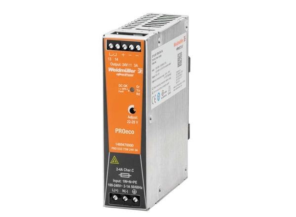 ● Input : 1 – Phase ● Output : 24 VDC-3 A ● Output Power :72W ● High performance and flexibilityProduct categoryPower SuppliesPartner nameWeidmullerSeries namePROecoAttributesOutput Voltage (V DC)24Output Current (A DC)3Output Power (Watt)72AC Input Type1-Phase