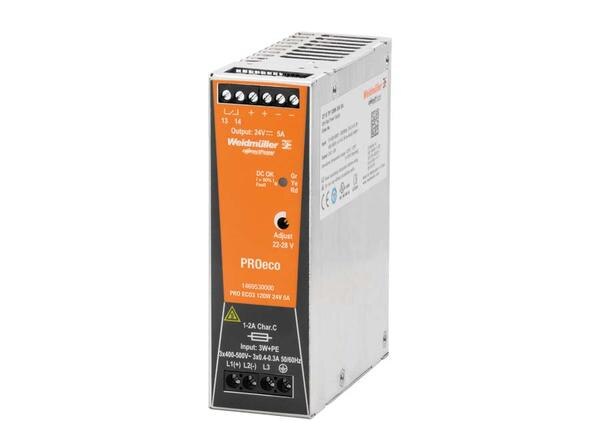 ● Input : 3 – Phase ● Output : 24 VDC-5 A ● Output Power :120W ● High performance and flexibilityProduct categoryPower SuppliesPartner nameWeidmullerSeries namePROecoAttributesOutput Voltage (V DC)24Output Current (A DC)5Output Power (Watt)120AC Input Type3-Phase