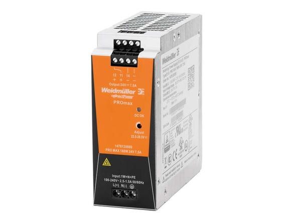 ● Input : 1 – Phase ● Output : 24 VDC-7.5 A ● Output Power :180W ● High performance and durableProduct categoryPower SuppliesPartner nameWeidmullerSeries namePROmaxAttributesOutput Voltage (V DC)24Output Current (A DC)7.5Output Power (Watt)180AC Input Type1-Phase