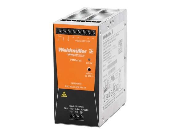 ● Input : 1 – Phase ● Output : 48 VDC-5 A ● Output Power :240W ● High performance and durableProduct categoryPower SuppliesPartner nameWeidmullerSeries namePROmaxAttributesOutput Voltage (V DC)48Output Current (A DC)5Output Power (Watt)240AC Input Type1-Phase