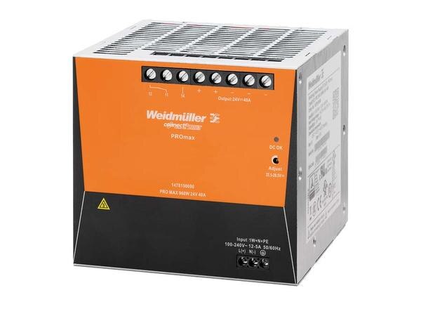  ● Input : 1 – Phase ● Output : 24 VDC-40 A ● Output Power :960W ● High performance and durableProduct categoryPower SuppliesPartner nameWeidmullerSeries namePROmaxAttributesOutput Voltage (V DC)24Output Current (A DC)40Output Power (Watt)960AC Input Type1-Phase