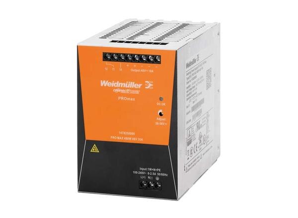  ● Input : 3 – Phase ● Output : 24 VDC-20 A ● Output Power :480W ● High performance and durableProduct categoryPower SuppliesPartner nameWeidmullerSeries namePROmaxAttributesOutput Voltage (V DC)24Output Current (A DC)20Output Power (Watt)480AC Input Type3-Phase