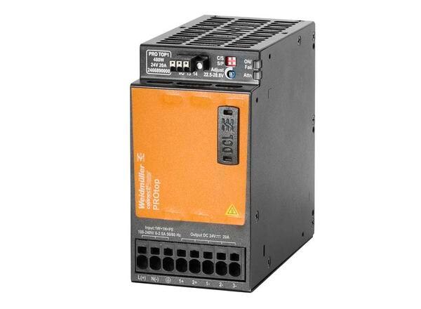 ● Input : 1 – Phase ● Output : 24 VDC-20 A ● Output Power :480W ● Highest efficiency and Compact housingProduct categoryPower SuppliesPartner nameWeidmullerSeries namePROtopAttributesOutput Voltage (V DC)24Output Current (A DC)20Output Power (Watt)480AC Input Type1-Phase