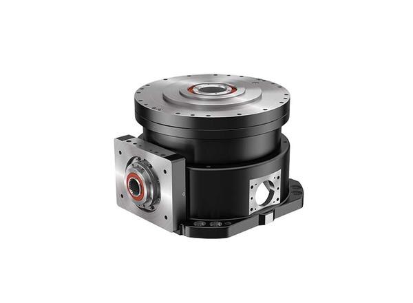 Right angle input type of the precision reduction gear.The RS series is a table type design featuring a low profile, hollow shaft through hole, along with a right angle input. Improving on the RV series' excellent load support, the RS series can support a maximum of 9 tons. In addition to fittings compatible with major servomotors and sealed with grease before shipping. The table type design allows for significant reductions in cusomer design and assembly process(cost).✔ Table type✔ Right angle input✔ It can load MAX 9 tons✔ Backlash less than 1 arc.min. (Less than > 1.5 arc.min. for RS-50A)✔ Lost motion less than 1 min.Internal main bearing