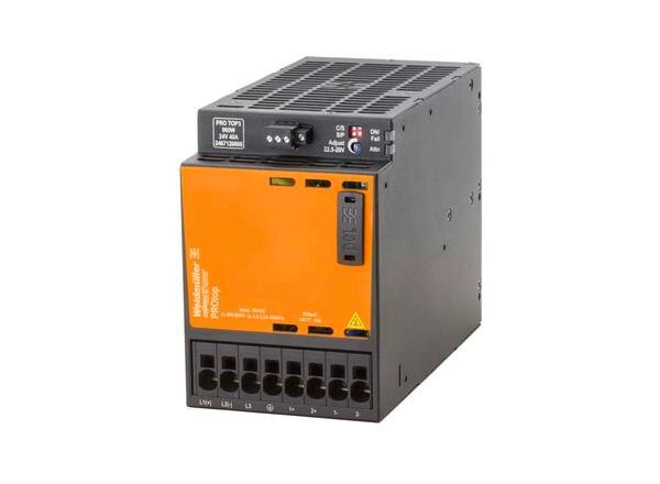 ● Input : 3 – Phase ● Output : 24 VDC-40 A ● Output Power :960W ● Highest efficiency and Compact housingProduct categoryPower SuppliesPartner nameWeidmullerSeries namePROtopAttributesOutput Voltage (V DC)24Output Current (A DC)40Output Power (Watt)960AC Input Type3-Phase