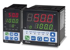 DTV series is specially designed for servo motorized valve control application with RS485 Modbus communication. Based on the Full close to the full open time of the motorized valve, it will maintain an accurate temperature using PID mode. Models are available in 48X96 & 96X96 sizes.● 100 ~ 240 Vac,±25% ,Max.5VA● Single key for switching between auto and manual mode.● Additional left key for adjusting the number, making parameter settings faster and handier.● Displaying output percentage for the user to acquire the openness of the valve immediately.● Control methods are designed entirely for the features of the electronic valve.● DTV has two groups of alarm outputs with 17 modes, for more choices of applications.● The RS-485 interface allows collecting data from many devices through network online monitoring.● PID / On-Off/ manual control modes● Auto-tuning PID parameters● Various thermocouple (B, E, J, K, L, N, R, S, T, U, TXK) and platinum RTD (PT100, JPT100) can be set by parameters● Analog Inputs 0 ~ 5V,0 ~ 10V,0 ~ 20mA,4 ~ 20mA,0 ~ 50mA● Valve Feedback is possible to make a close loop systemSIZE48 x 96mm96 x 96mmInteger50