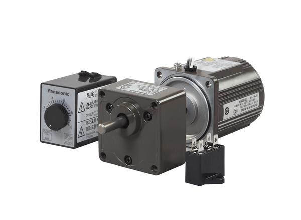 Panasonic Variable Speed Motor with a speed controller MGSDB2, you can vary the speed over a wider range (90 r/min to 1400 r/min for 50 Hz and 90 r/min to 1700 r/min for 60 Hz). Various functions such as variable speed, braking, normal/reverse run, and soft-start/soft-stop are available. Feedback control with the built-in tacho-generator gives a constant speed despite frequency change. Panasonic Variable speed Motor with two types of motor shafts. the pinion shaft is used to connect a Gearhead (specialized speed-reducing devices) to the standard compact AC motor output shaft, and the round shaft is used when the motor is operated without a Gearhead. Panasonic Gearheads are available with different ratios from 3:1 to 200:1. Panasonic MGSDB2 speed controller is designed to operate with a variable speed motor to adjust and vary its speed. It has an internal speed changer so it, Not necessary to install and connect an external speed changer to the controller. Motor speed can be easily adjusted from the speed setting knob on the front panel. The input voltage can be single-phase 200~240 VAC. The speed controller is compatible with the EC directive and UL standard. Compatible with DIN terminal block which is convenient to install on the distribution board. Panasonic MGSDB2 speed controller is designed to be integrated into a general control board.● Reduction ratio: 1 / 3 to 1 / 200● Decimal Gear Head: 1 / 10● Frame size: 60 sq. mm to 90 sq. mm● Speed Range: 90 ~ 1400 RPM● Maximum Torque: 19.6 Nm● Applicable Speed Controller: MGSDB2● Built-in Tacho-Generator feedback available with a motor● High Power factor & Low noise level● Compact Motor Size with powerful output● High Torque with low speed