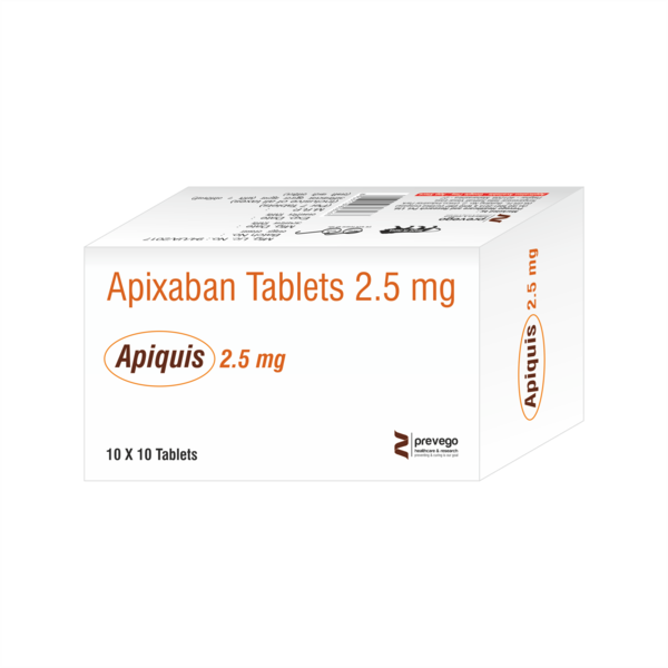 APIQUIS 2.5 Tablet is a medicine known as an anticoagulant or blood thinner. It helps prevent and treat blood clots. It prevents and treats clot formation in the veins of your legs, lungs, brain, and heart. It is used to reduce the risk of stroke and heart attack.