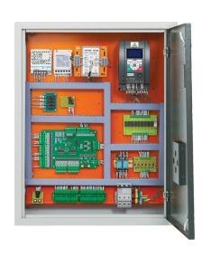 An elevator control panel is the interface that controls and manages the operation of an elevator system. It typically includes buttons or touchscreens to call elevators, buttons to select floor destinations, and displays indicating the elevator's current position and status. The control panel is connected to the elevator's control system, which manages the movement of the elevator car, opens and closes the doors, and ensures the safety of passengers.