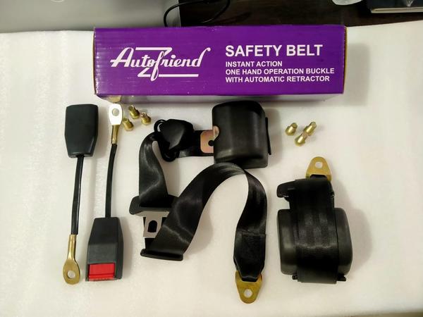 3 Point Auto retractable,Seat Belt 48mm with and 880 to 1370 mmadjustable length. Color: blackColor	BlackBrand	Auto FriendUsage/Application	VehiclesVehicle Model	Cars,Buses,Trucks and other vehiclesMaterial	Nylon and MetalPackaging Type	Box Pack3 Point Auto retractable, Seat Belt 48mm with and 880 to 1370 mm adjustable length.Color	BlackBrand	Auto FriendUsage/Application	VehiclesVehicle Model	Cars, Buses, Trucks and other vehiclesMaterial	Nylon and MetalPackaging Type	Box Pack