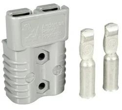 Different models of battery connectors are used in different forklifts for connecting battery to equipment and chargers Material: PolycarbonateBrand: HeshamNumber Of Pins: 2PInUsage/Application: Forklift Battery ConnectorsColor: SilverCountry of Origin: Made in India