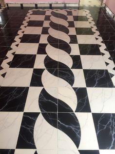 Readymade Floor with in black and white.