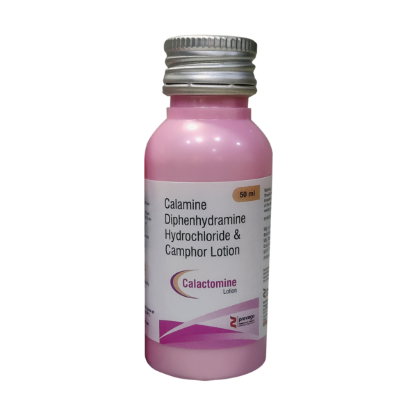 CALACTOMINE LOTION is a prescription medicine used to treat allergic skin conditions. It works by blocking the effects of a chemical messenger (histamine), and provide relief from symptoms of skin allergy such as skin irritation.CALACTOMINE LOTION should be used in the dose and duration as advised by your doctor.