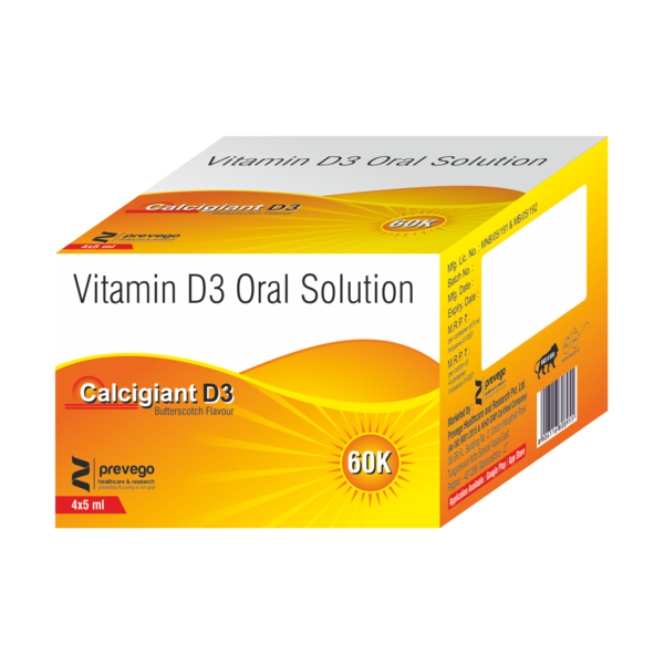 CALCIGIANT D3 Shots Oral Solution contains cholecalciferol, a fat-soluble vitamin D. It is particularly beneficial in managing bone disorders such as OSTEOMALACIA, osteoporosis, and rickets. ARACHITOL Nano syrup is used to manage calcium deficiency and helps to strengthen the bones.