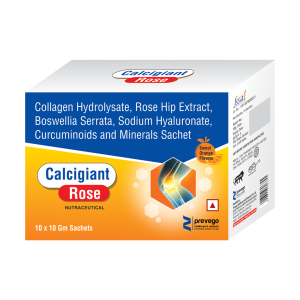 CALCIGIANT Rose Powder that has various health benefits. It helps to relieve joint pain and improves skin health. It helps to strengthen bones and connective tissues. It contains antioxidant and anti-inflammatory properties. It contains minerals which support overall health of the body.