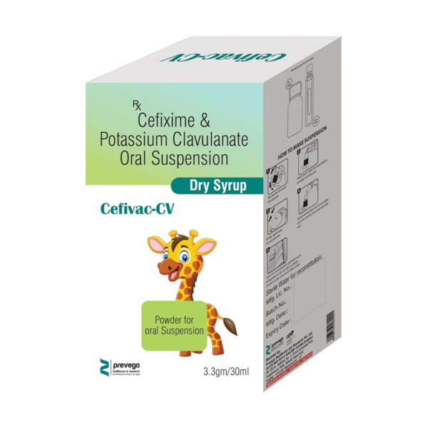 CEFIVAC CV is a combination medicine. It is prescribed to treat various types of bacterial infections. It fights against the microorganisms to prevent their growth and further spread of the infection.
