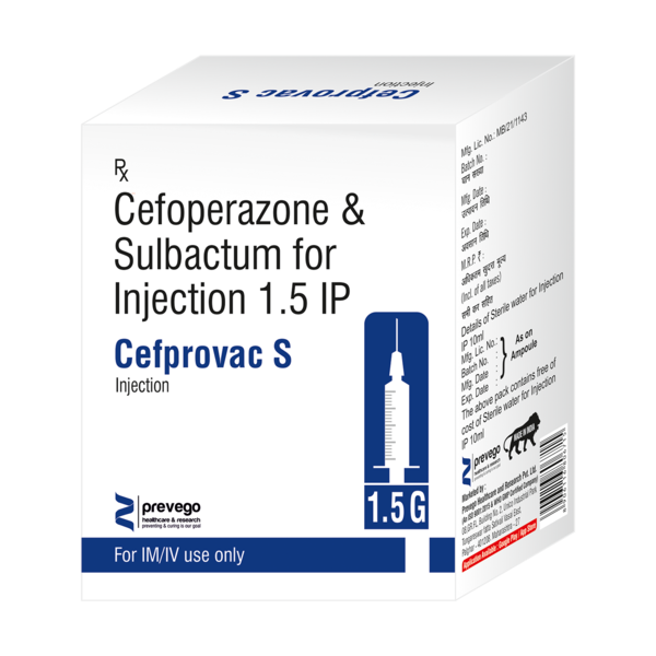 CEFPROVAC S 1.5 Injection is a combination medicine. It is prescribed to treat various types of bacterial infections. It fights against the microorganisms to prevent their growth and further spread of the infection.