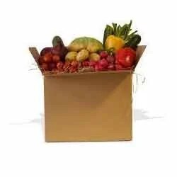 Board Grade(No. Of Ply)	Triple Wall 7 PlyApplication	Vegetable Packaging BoxShape	RectangularWeight Holding Capacity (Kg)	11 - 25 KgStyle of Corrugated box	Regular Slotted ContainerPaper Grades(Outer / Inner Liners)	Partly Recycled Liner PaperMaterial Grade(GSM)	140/150 GSMMaterial Thickness	0-3 mmSurface Coating	Laminated CoatingProperty	Biodegradable, Food GradeCountry of Origin	Made in IndiaThese offered Large Vegetable Box are accepted by the fruit and vegetable sellers to have complete safety of the products. These boxes are offered with tight cover which is water proof in nature. These boxes are quality checked by the professionals and smoothly finished with the use of best cutting machineries. These boxes are light in weight and termite resistant. Features:Termite resistantLight weightEasy to carry