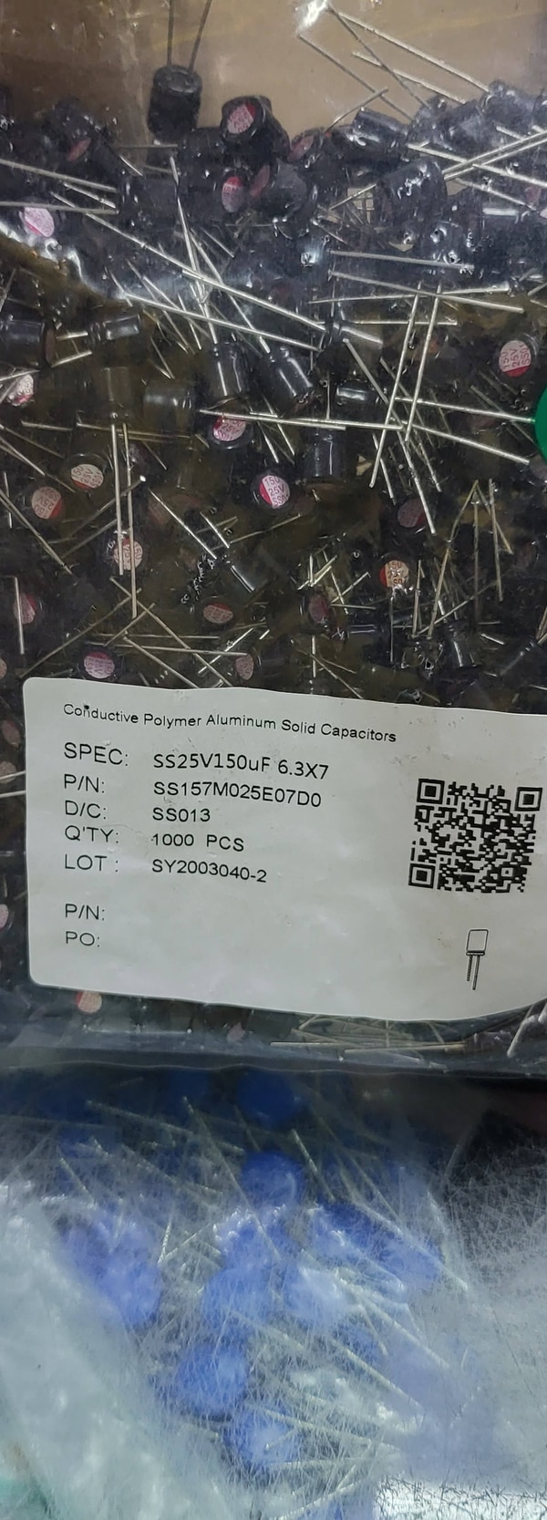 SS25V150UF150MFD 25V