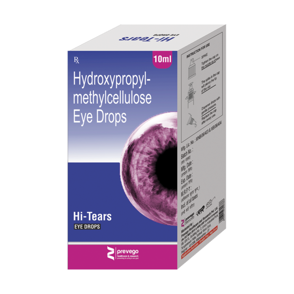 HI-TEARS Drop is an eye lubricant or artificial tears used to relieve dry eyes. This can happen because not enough tears are made to keep the eye lubricated. It helps to soothe the irritation and burning seen in dry eyes by maintaining proper lubrication of the eyes.