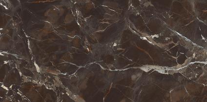Iris Brown is a 600x1200mm high-gloss vitrified tile. Its lustrous finish and earthy brown tone enhance spaces with a touch of warmth.
