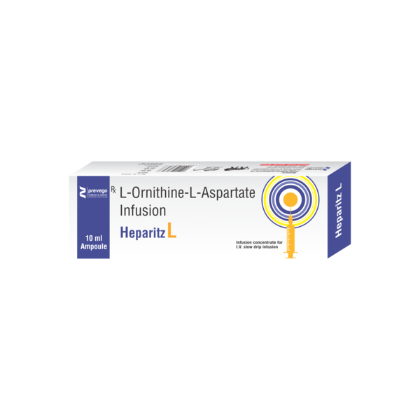 HEPARITZ L Injection is a combination of amino acids that are used in the treatment of liver disease. It protects the liver from harmful chemical substances and improves the functioning of the liver.