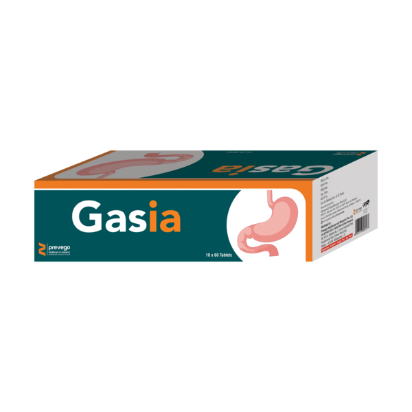 GASIA Tablet promotes healthy digestive functioning. It enables carminative and antispasmodic actions that eventually help support the functioning digestive system.