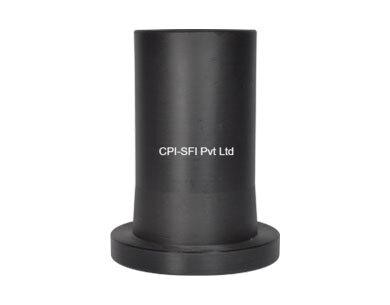 Stub End (180 mm Long)Mfg Range : 32 mm OD to 315 mm ODA stub end, also known as a lap joint stub end, is a type of pipe fitting used in piping systems. It is designed to be used with lap joint flanges, and it is used to create a joint connection where one end of the stub end is welded to the pipe, and the other end has a lap joint flange that can slide over the pipe and be bolted to a matching flange.The