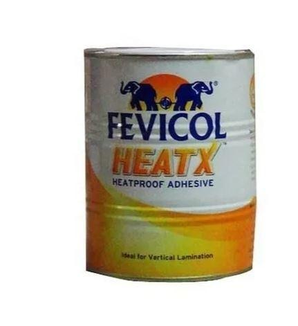 When wood would be exposed to high heat, you need a heat-resistant product to offer a strong bond. The heat resistance of Fevicol HeatX is as high as 170 degree Celsius. After applying the product, you do not need any sustained pressure and your bond will be ready in just a few minutes.Features and Benefits:Quick bonding time of 10-15 minutesHeat resistance up to 170 degree CelsiusResists spring back action of laminates on curved surfacesDoes not require masking tape, clamping, nailing, or pressure for bondingHigh coverage of 2 sheets per literArea of Application:Best used for all kinds of lamination, especially the ones with a lot of heat exposureIdeal for vertical lamination applicationsAdditional Information:Delivery Time: 2-5 days