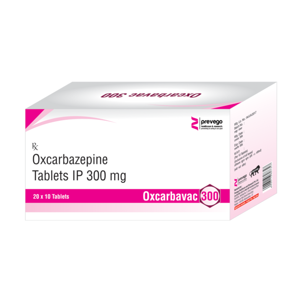 OXCARBAVAC 300 Tablet is used to treat and prevent epilepsy (seizures). However, it cannot cure epilepsy and will only work to prevent seizures for as long as you continue to take the medicine.OXCARBAVAC 300 Tablet may be used alone or in combination with other medicines.