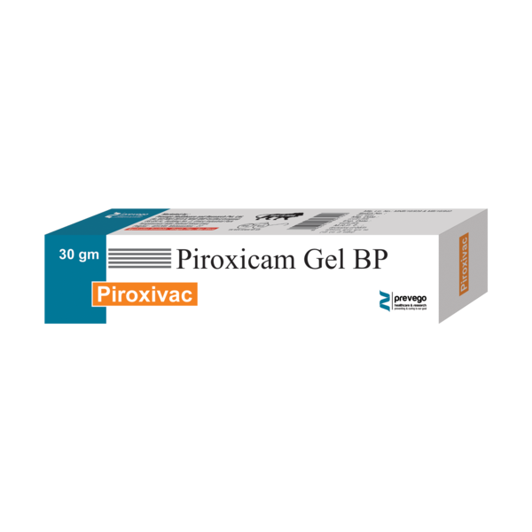 PIROXIVAC Gel 30gm for Skin Infections is a pain relieving medicine. It is applied topically to treat moderate to severe pain. It helps relieve pain and swelling or various joints and muscles.