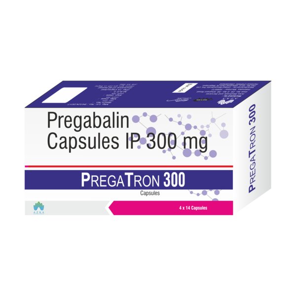 PREGATRON 300MG Capsule is a medicine used to relieve pain caused by nerve damage (neuropathic pain) due to diabetes, shingles (herpes zoster infection), spinal cord injury, or other conditions. It is also used to treat widespread muscle pain and stiffness in people with fibromyalgia.