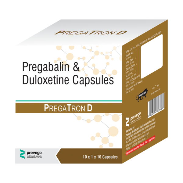 PREGATRON-D 75/30 Capsule DR is used for the treatment of neuropathic pain. It decreases pain by controlling calcium channel activity of the nerve cells. It also increases the level of chemical messengers in the brain that helps maintain mental balance and stop the movement of pain signals in the brain.