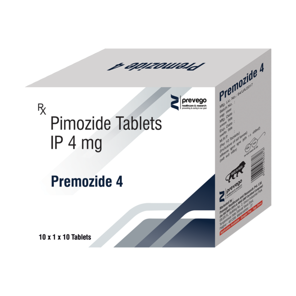 PREMOZIDE 4mg Tablet is used in the treatment of schizophrenia. It works by altering the thoughts and elevating the mood, thereby improving the person’s ability to think, feel, and behave.