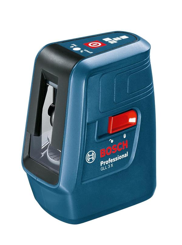 The Bosch GLL 3X Professional is positioned as an advanced entry-level 3-line crossline laser level. It is a simple and easy product which has adequate technical specification and a more competitive pricing. It’s the ideal tool for users doing the basic levelling work in interior area at relatively small job sites!Working Range 15mSoft grip components prevent slippingProjection and leveling accuracy of +/- 0.5mm @ 1mSelf leveling function The instrument levels itself in the range of ± 4°Compact – Pocket size for handy usageEasy to Use – Simple & easy interface for various measuring functionsThree line laser with a cross beam and one vertical side beamVivid line visibility and robust design for maximum work efficiency