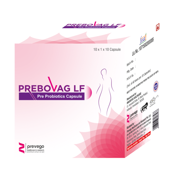 PREBOVAG LF Capsule is a prebiotic and probiotics supplement used to treat or prevent diarrhea, improve symptoms of irritable bowel syndrome (IBS). It is also used in lactose intolerance, helps to maintain intestinal health post-surgery and in chronic diseases. It contains prebiotic and probiotics as active ingredient that helps to optimize gut health.