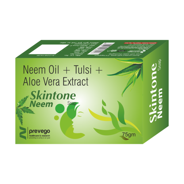 SKINTONE NEEM SOAP is a unique formula for inner health and outer glow, acts by detoxifying skin. It is a dependable phytopharmaceutical management for chronic skin infections and skin allergies, facilitating fast symptomatic relief. Herbs incorporated in Neempure are of great importance to help to maintain healthy skin in both women and men by working at the root cause. It helps to repair, revive and rejuvenate skin naturally.