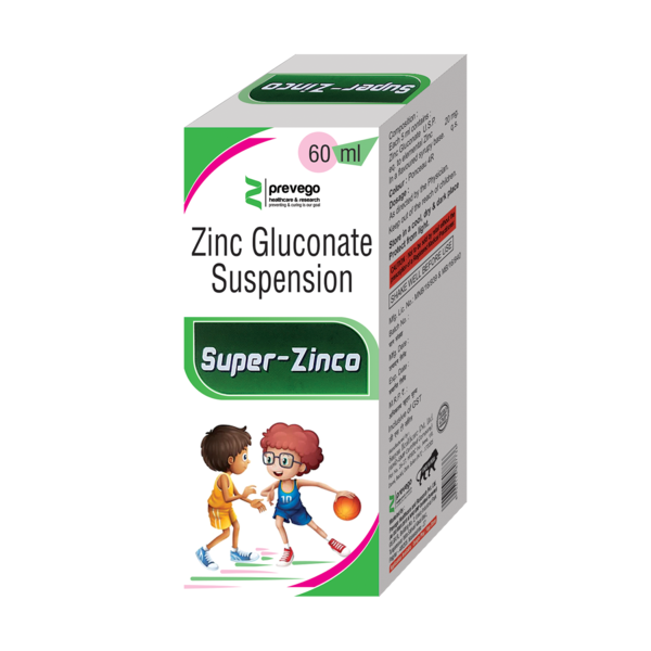 SUPER ZINCO Oral Suspension is used to treat zinc deficiency in the body. It acts as an antioxidant and also helps boost the immune system.